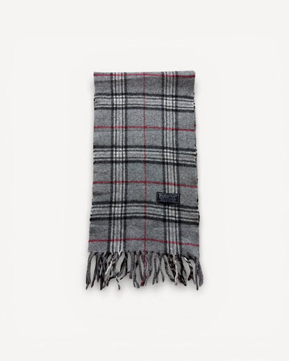BURBERRY NOVACHECK CASHMERE SCARF GREY