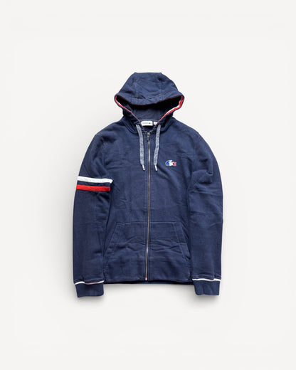 LACOSTE NAVY ZIP UP HOODIE (S)