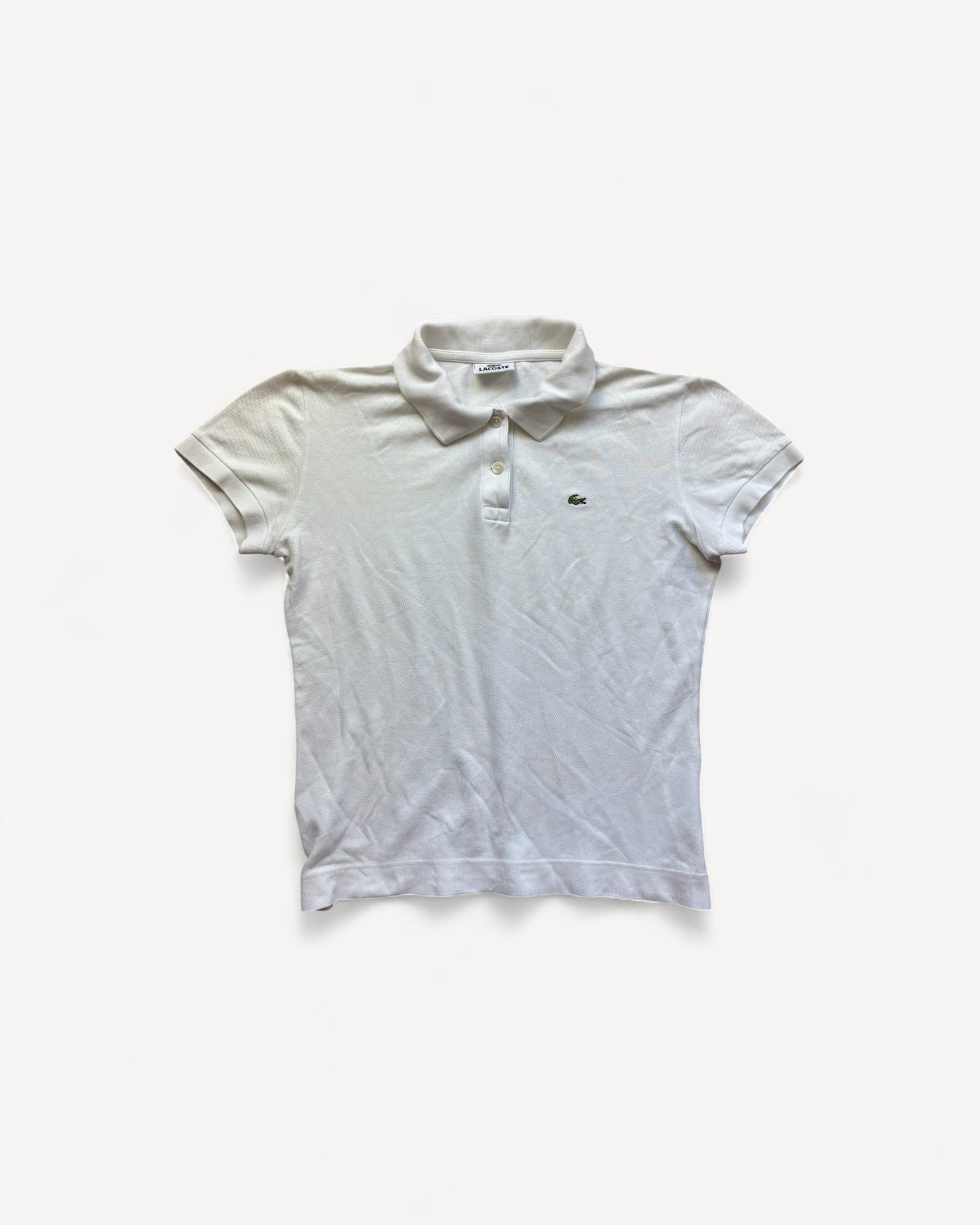 LACOSTE POLO SHIRT WHITE (XS)