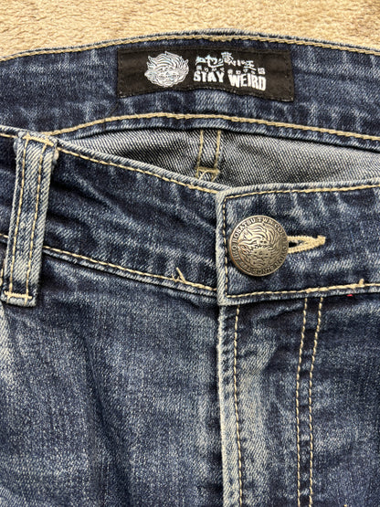 JAPANESE EMBROIDERED DENIM W32 L32 #JAP11