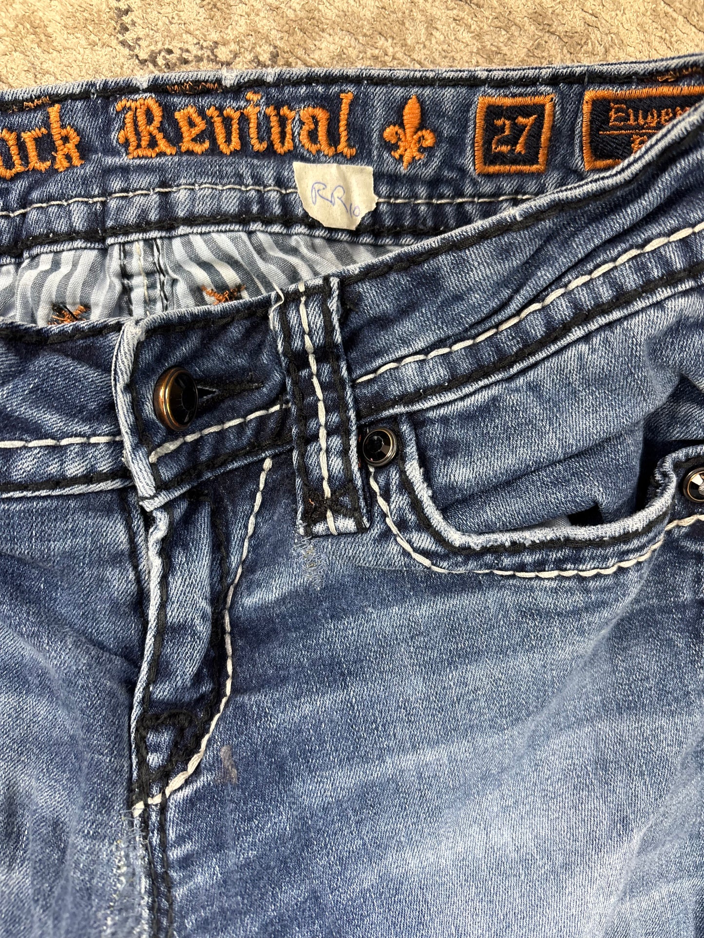 ROCK REVIVAL JEANS W27 L32 #RR10