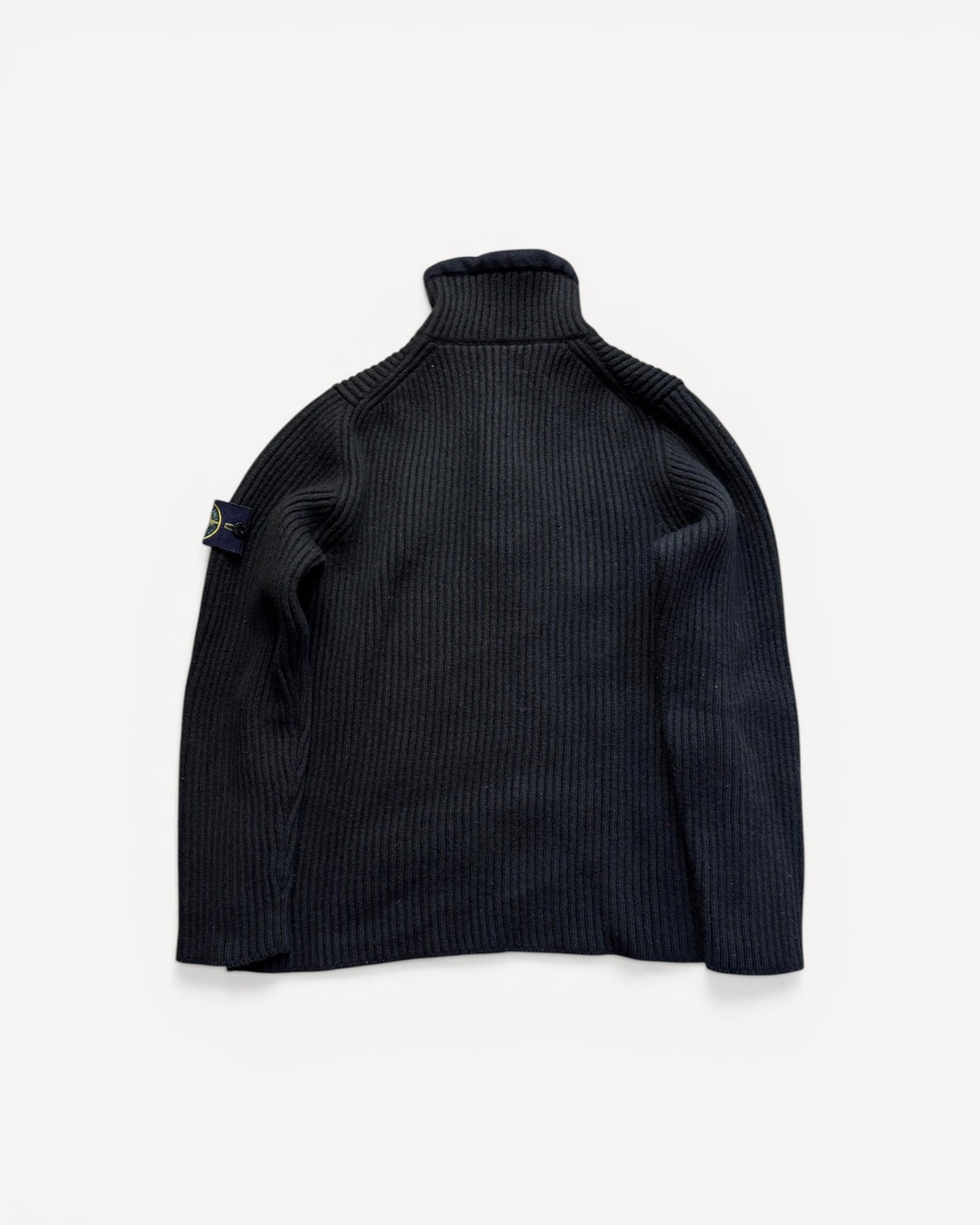 STONE ISLAND HALF ZIP UP KNIT (S)