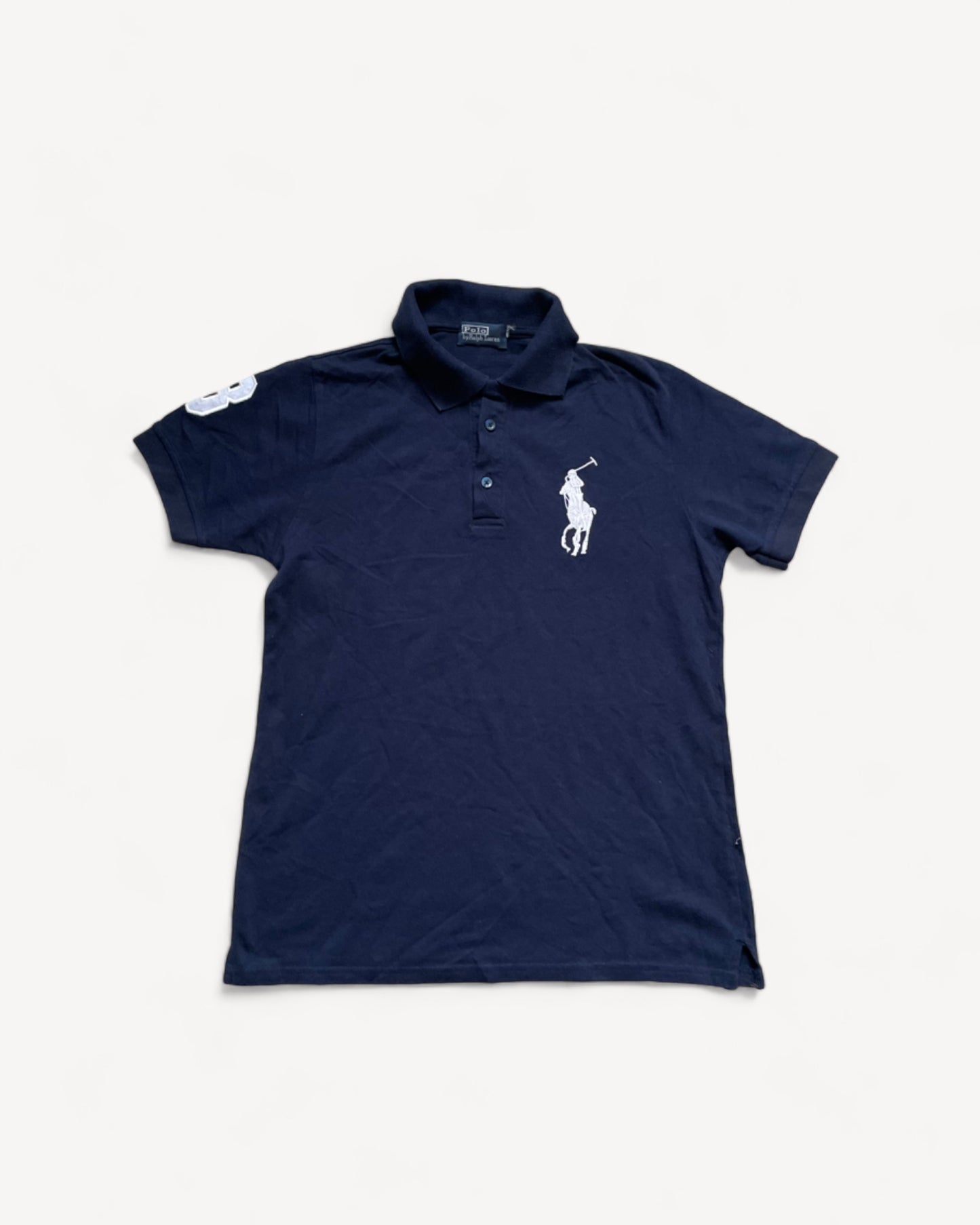 RALPH LAUREN POLO SHIRT NAVY (M)