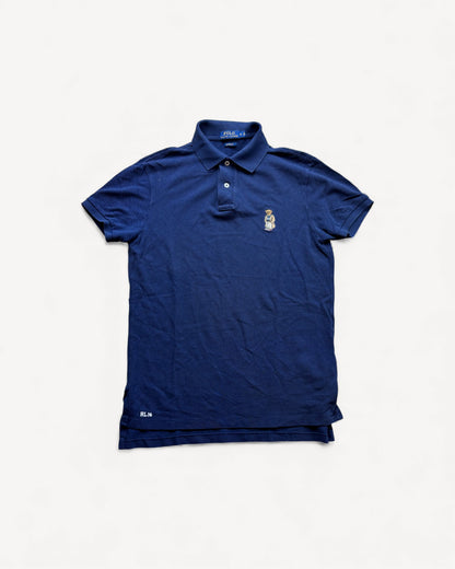 RALPH LAUREN TEDDY POLO SHIRT NAVY (S)