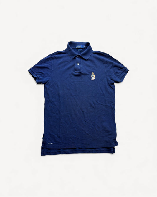 RALPH LAUREN TEDDY POLO SHIRT NAVY (S)