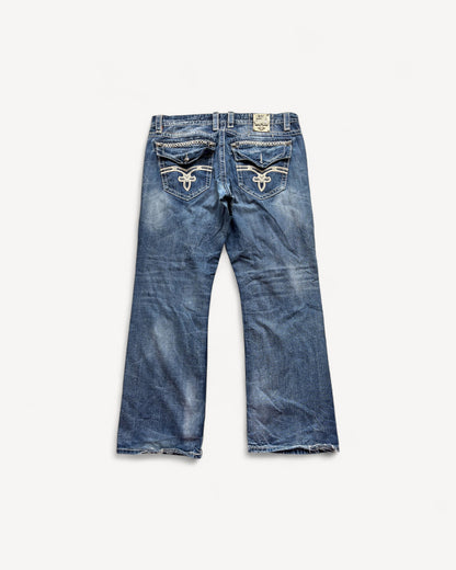 ROCK REVIVAL JEANS W40 L34 #RR25
