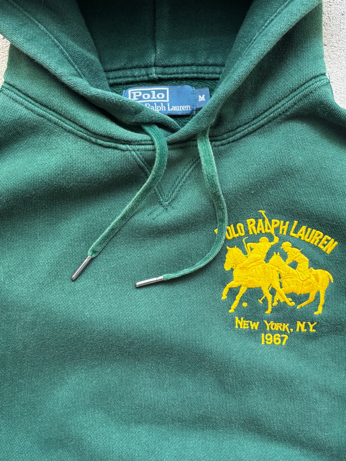 RALPH LAUREN GREEN HOODIE (M)
