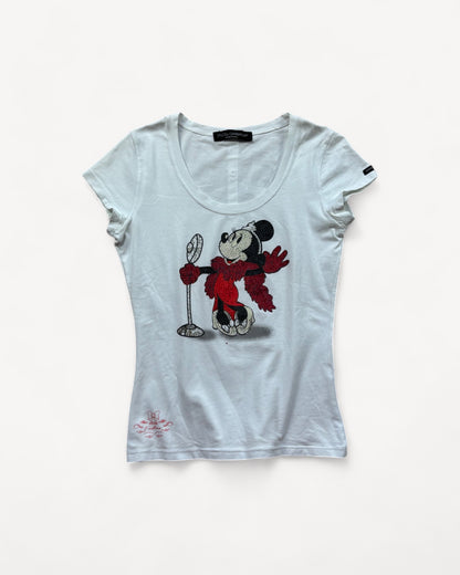 DOLCE & GABBANA WOMEN MICKEY MOUSE T-SHIRT (S)