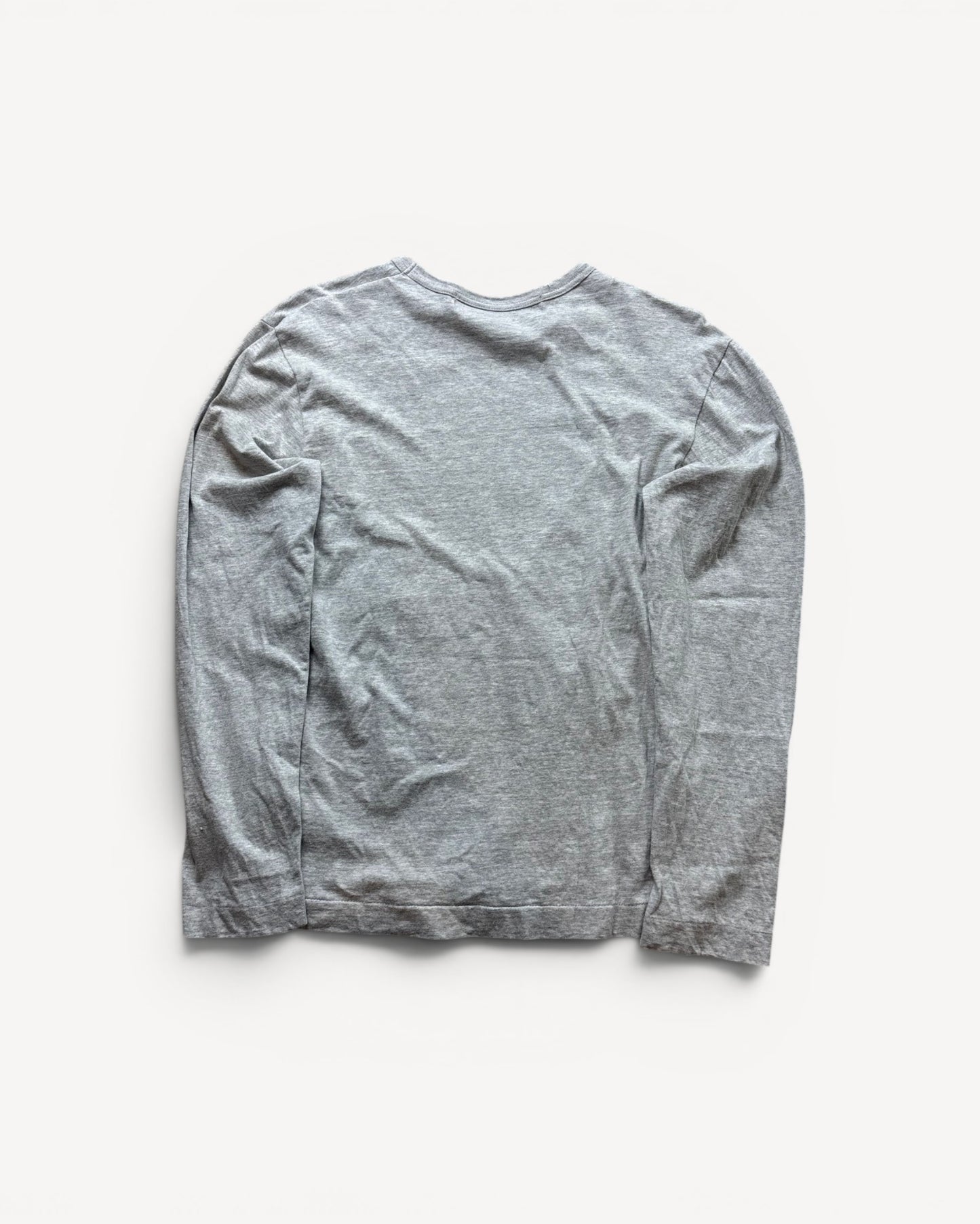 CDG PLAY GREY LONGSLEEVE (S)