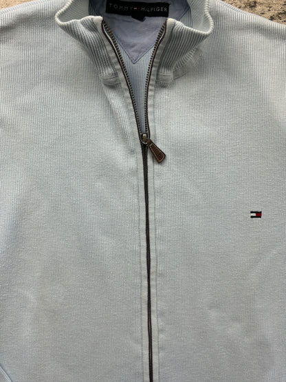 HILFIGER BABYBLUE ZIP UP KNIT (L)