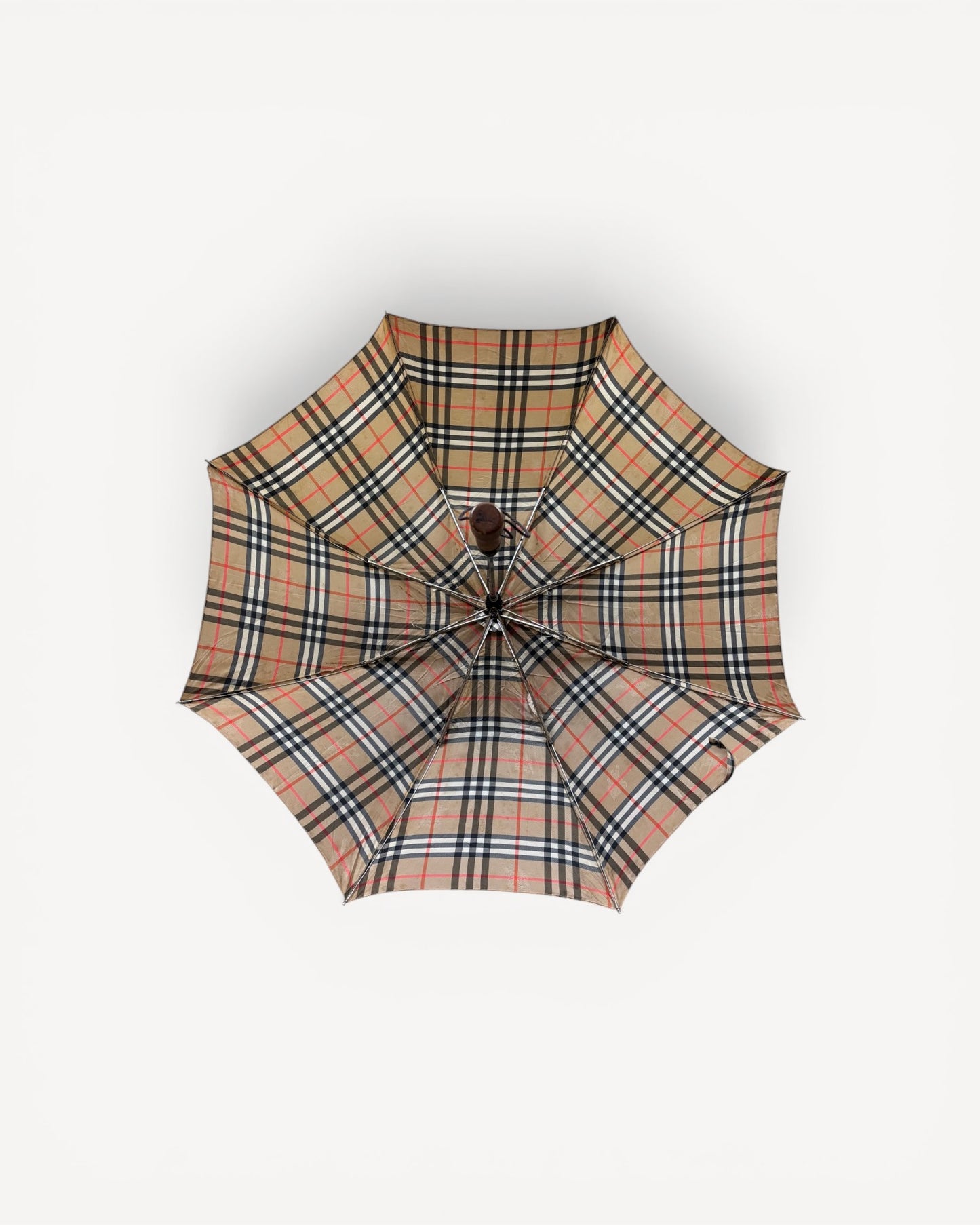 BURBERRY BEIGE MONOGRAM UMBRELLA
