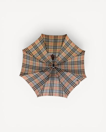 BURBERRY BEIGE MONOGRAM UMBRELLA