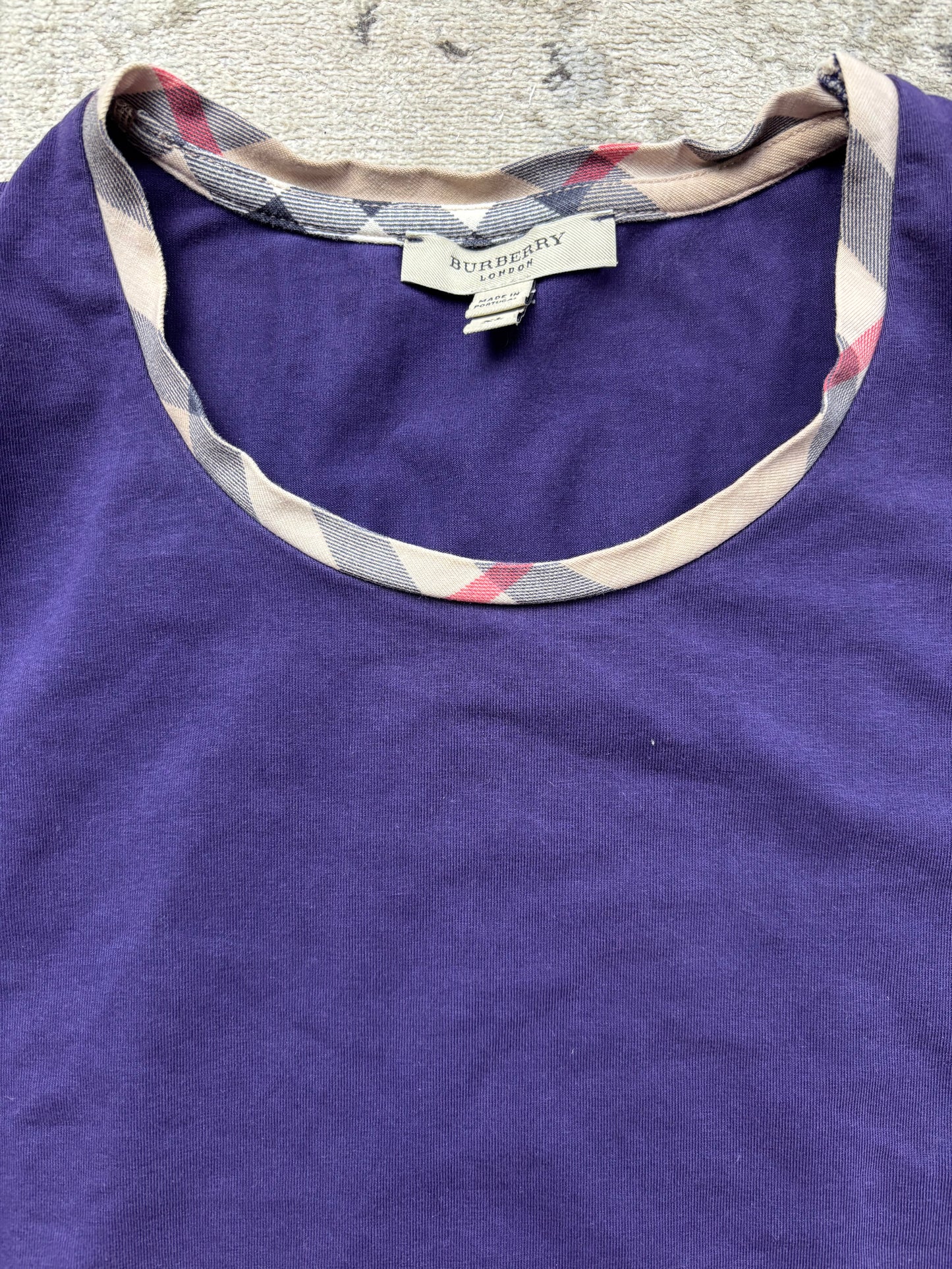 BURBERRY PURPLE T-SHIRT (S)