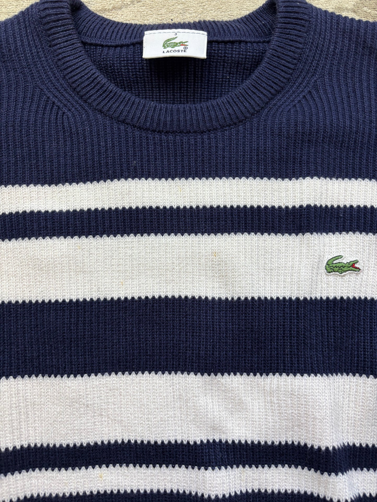 LACOSTE STRIPED KNIT (S)