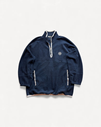 STONE ISLAND HALF ZIP UP FLEECE (M)