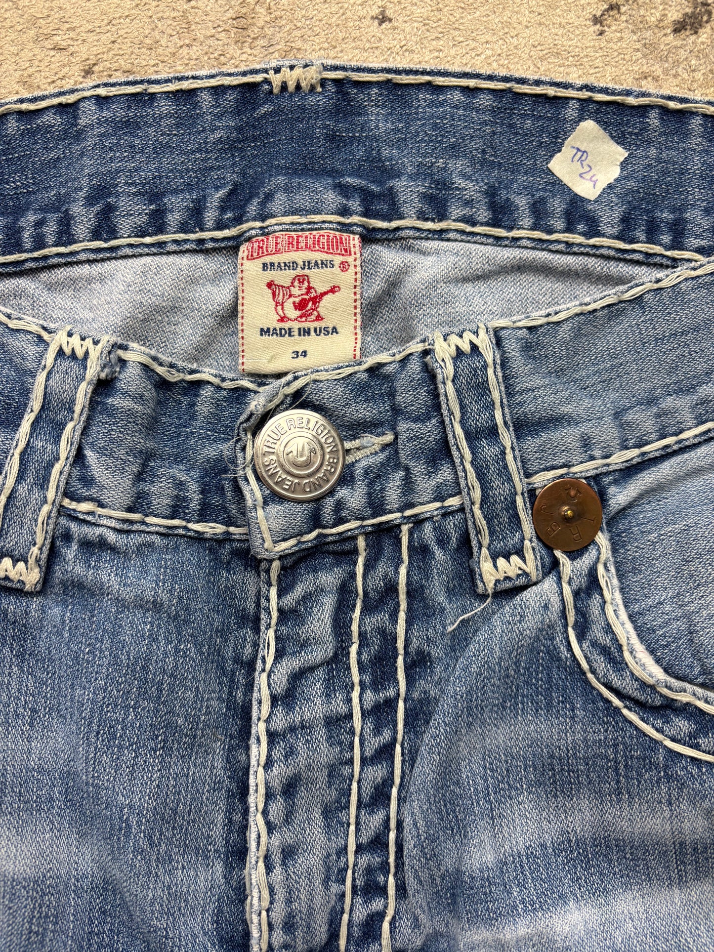 TRUE RELIGION JEANS W34 L34 #TR24