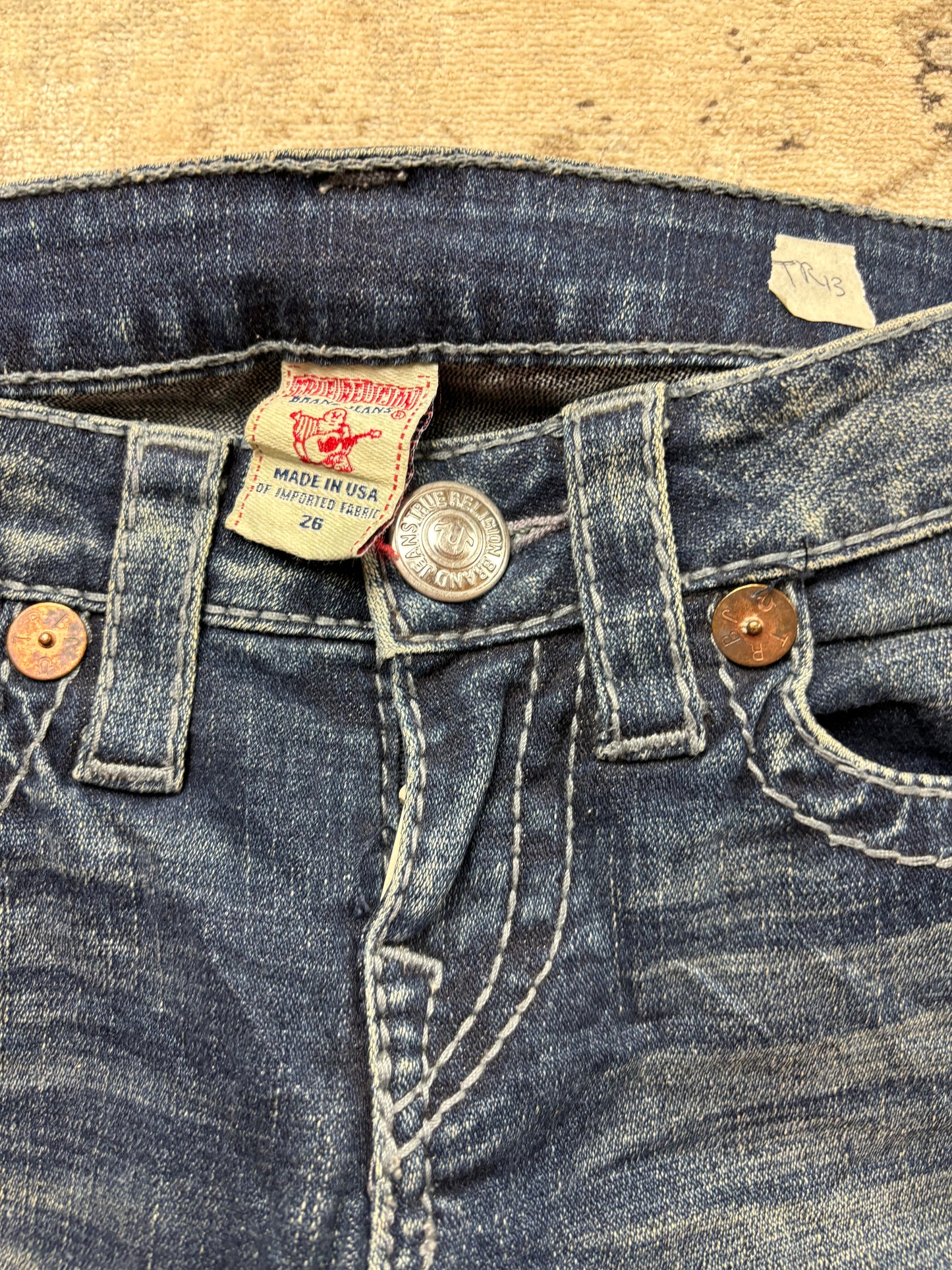 TRUE RELIGION JEANS W26 L30 #TR13