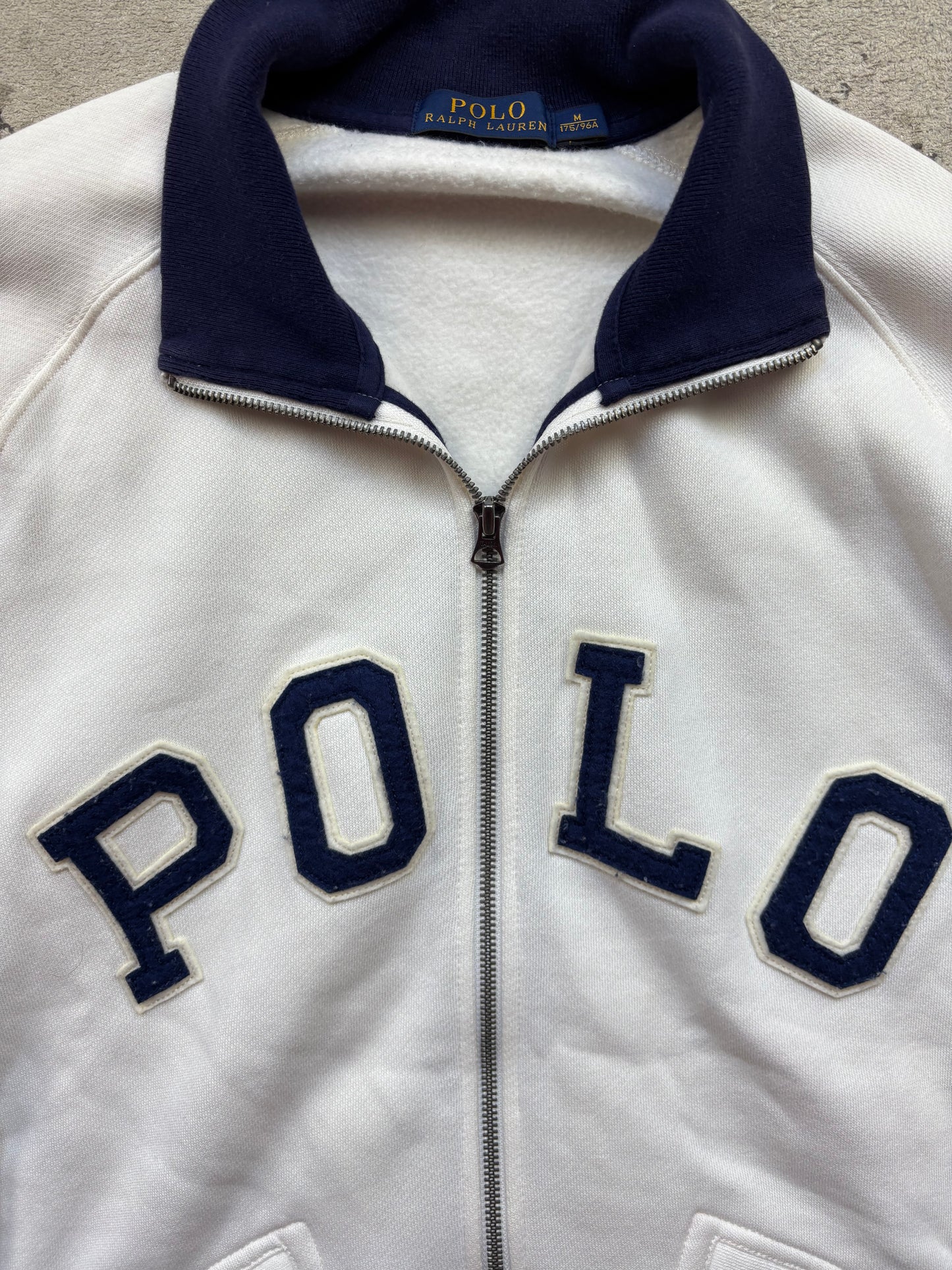 RALPH LAUREN WHITE ZIP UP VEST (L)