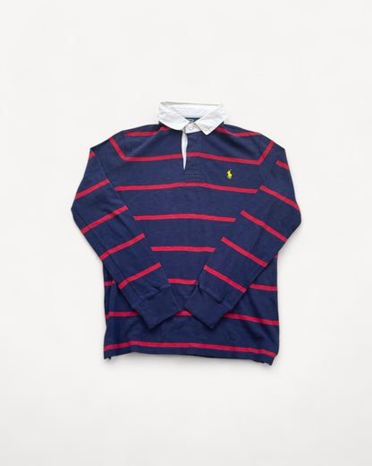 RALPH LAUREN LONGSL. POLO SHIRT STRIPED (L)