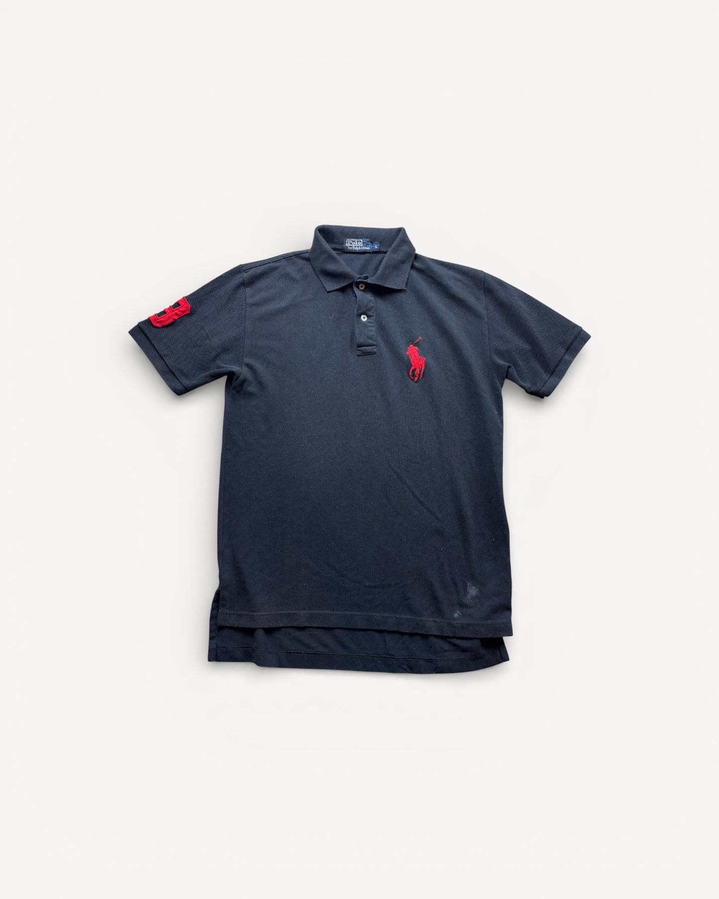 RALPH LAUREN POLO SHIRT BLACK (L)