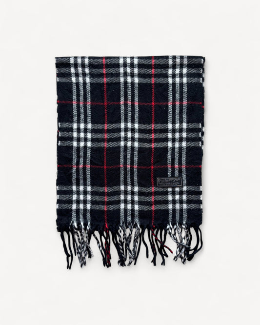 BURBERRY NOVACHECK SCARF BLACK