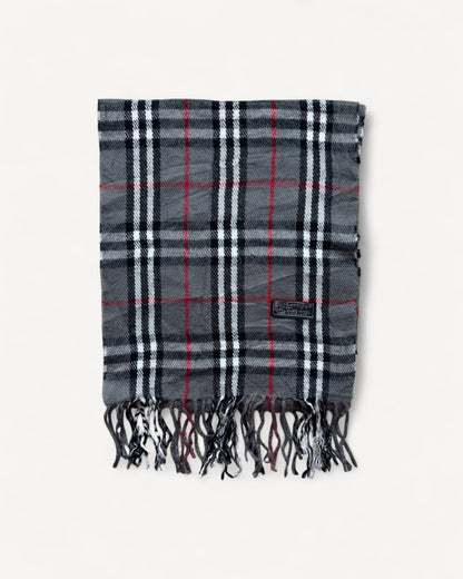 BURBERRY NOVACHECK SCARF GREY