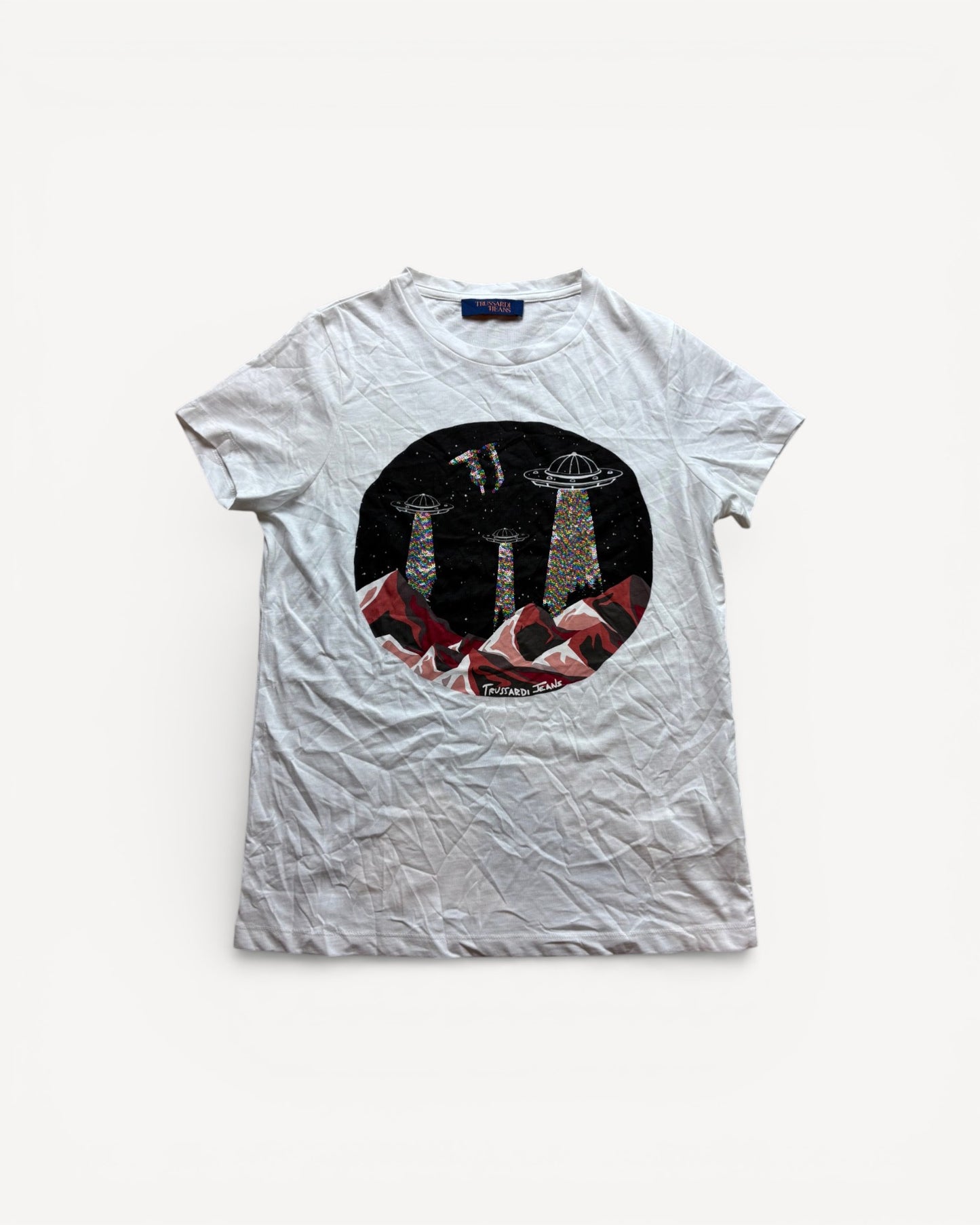 TRUSSARDI WHITE T-SHIRT (S)
