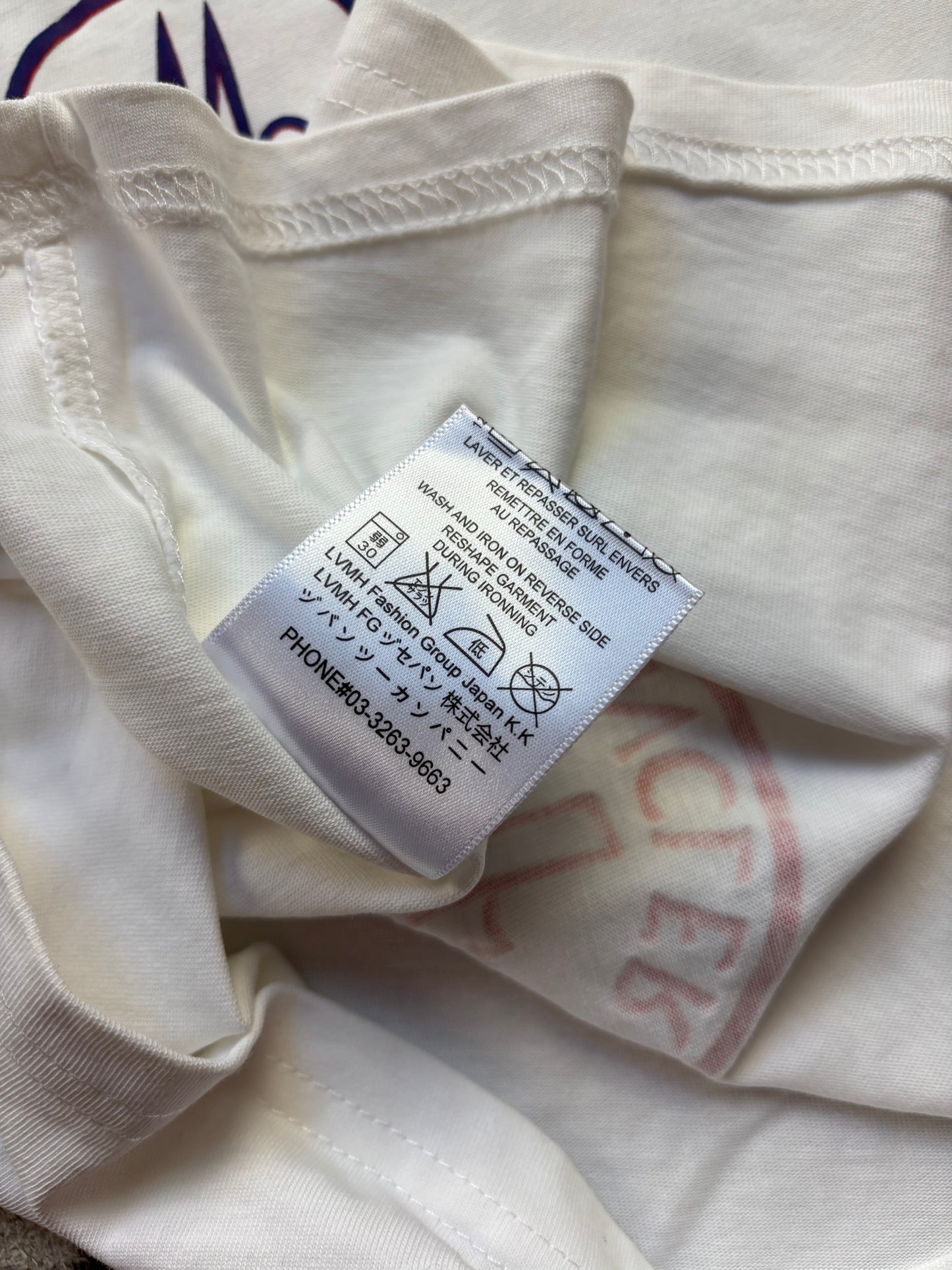 MONCLER WHITE T-SHIRT (L)