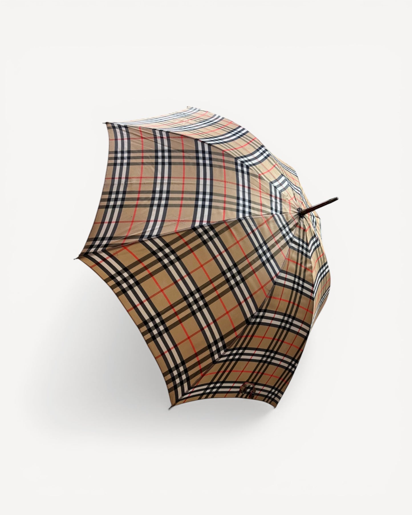 BURBERRY BEIGE MONOGRAM UMBRELLA