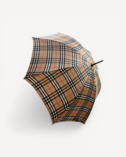 BURBERRY BEIGE MONOGRAM UMBRELLA