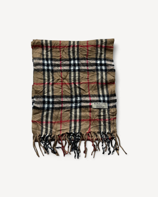 BURBERRY NOVACHECK SCARF BEIGE