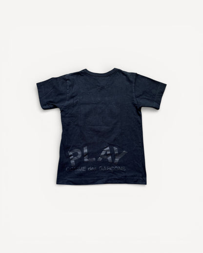 CDG PLAY BLACK T-SHIRT (XS)