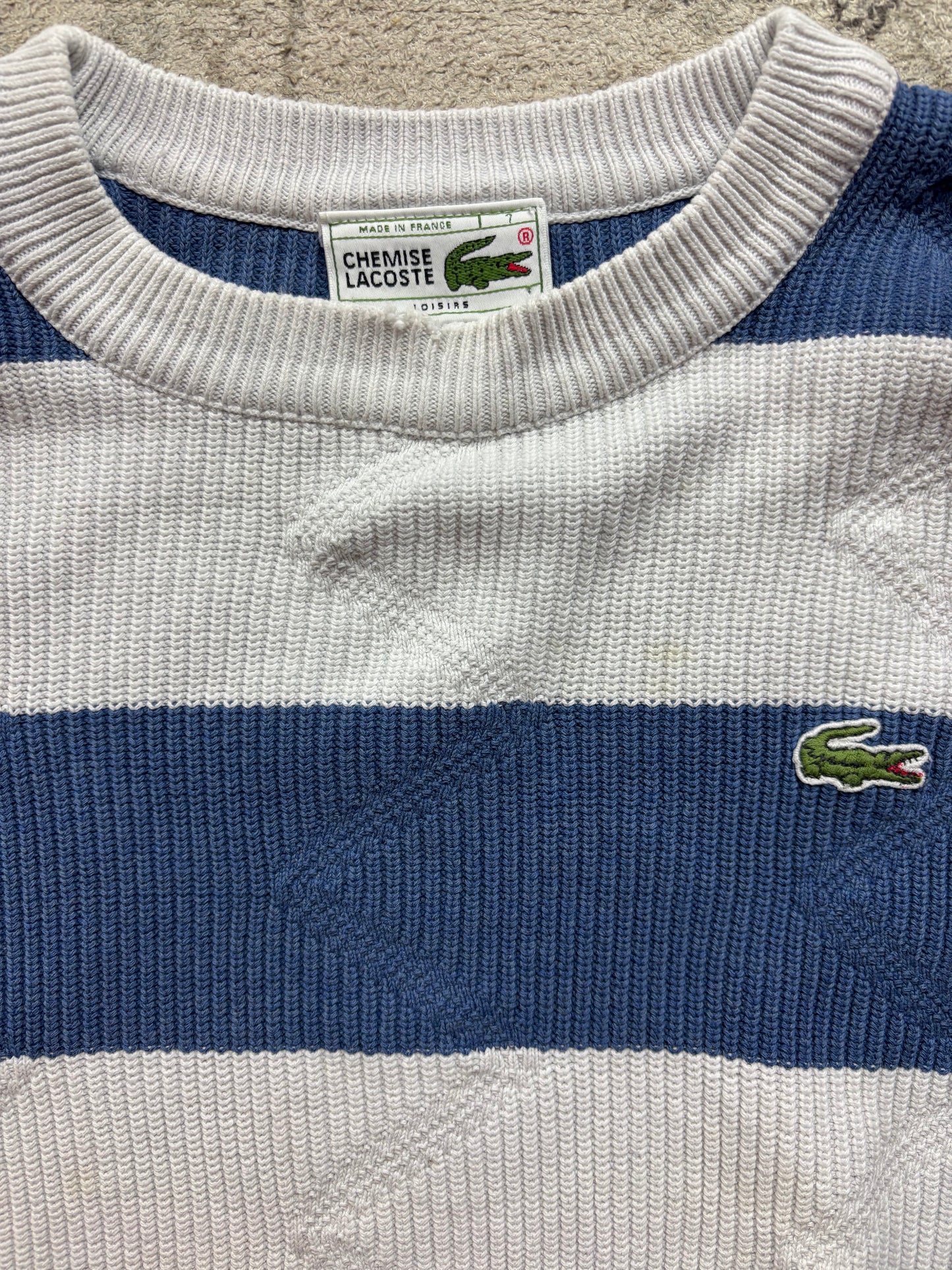 LACOSTE STRIPED KNIT (M)