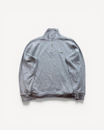 LACOSTE GREY HALF ZIP UP KNIT (L)
