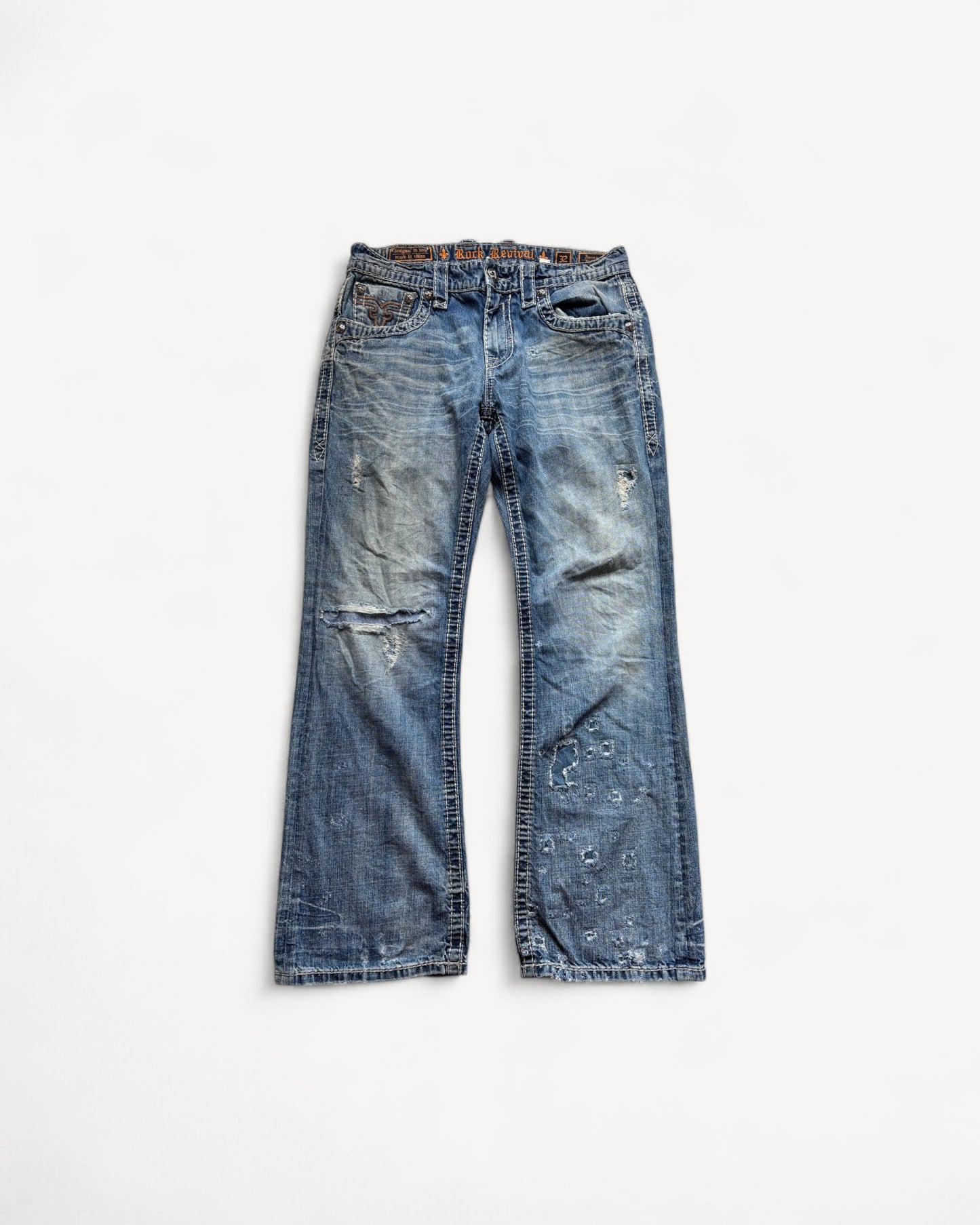 ROCK REVIVAL JEANS W32 L32 #RR27