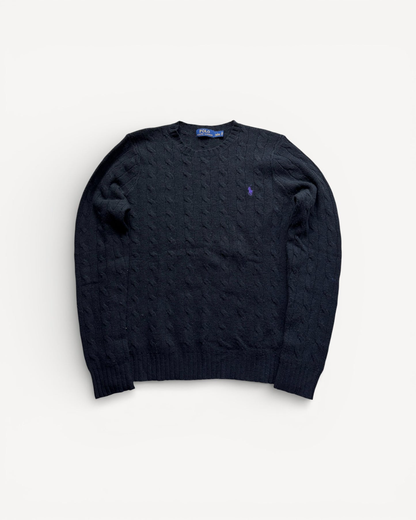 RALPH LAUREN BLACK KNIT (M)