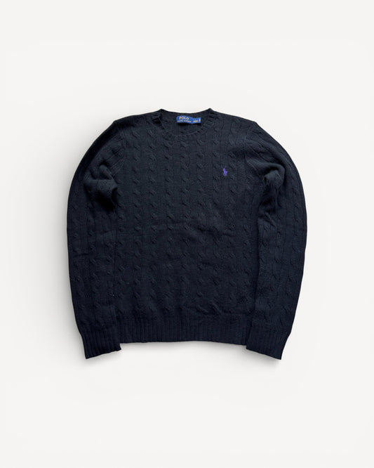 RALPH LAUREN BLACK KNIT (M)