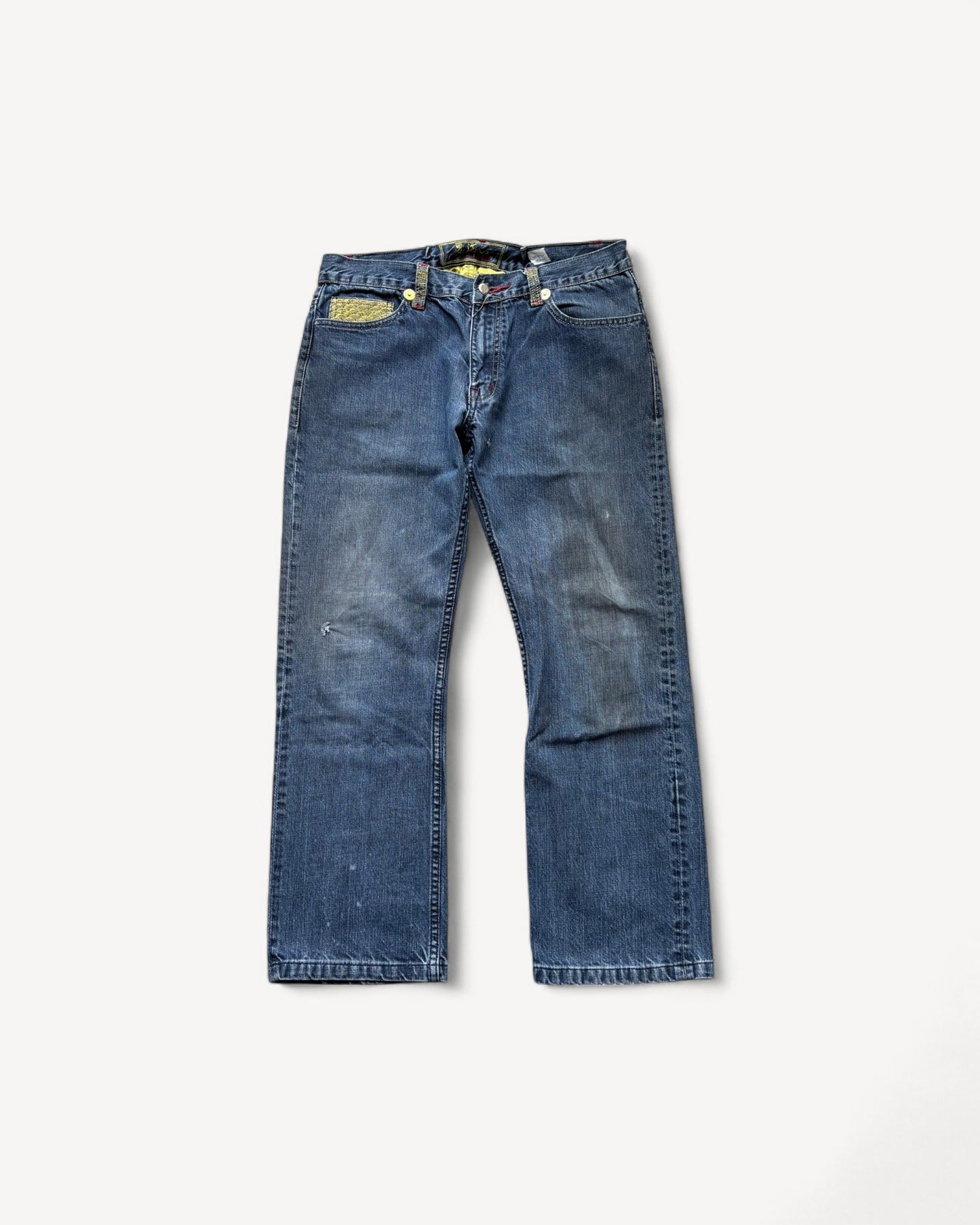 JAPANESE EMBROIDERED DENIM W34 L30 #JAP16