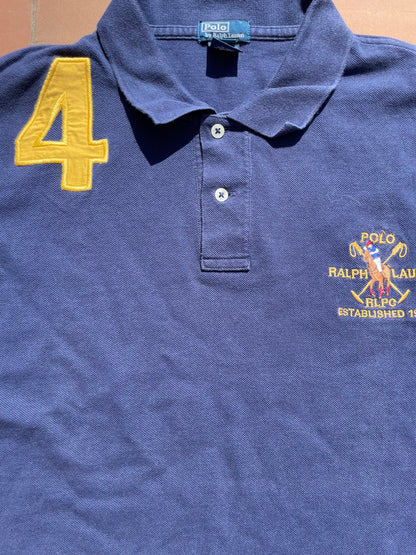 RALPH LAUREN POLO SHIRT NAVY 4 (M)