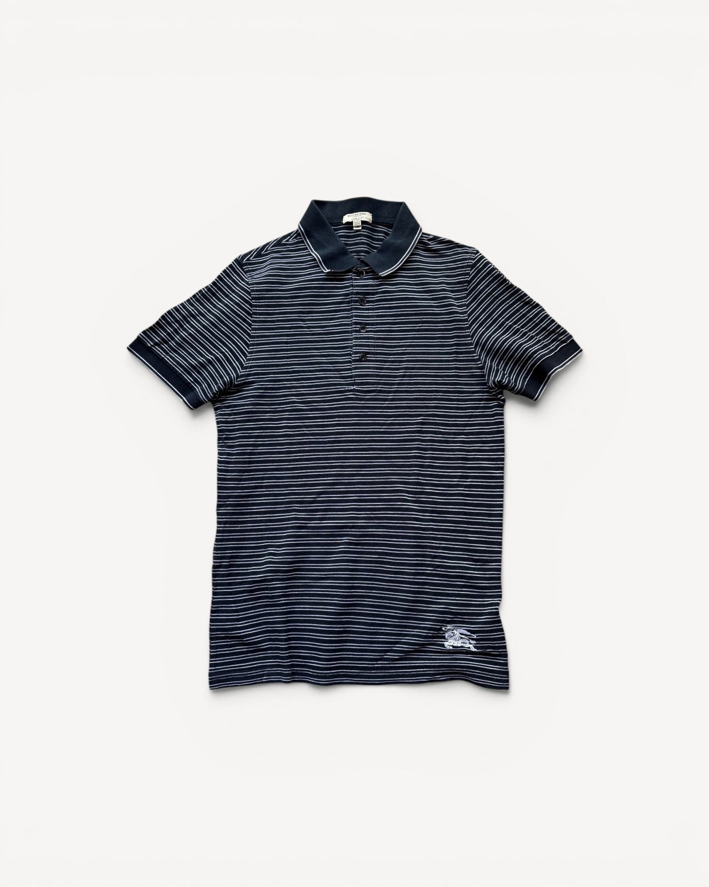 BURBERRY STRIPED POLO SHIRT (M)