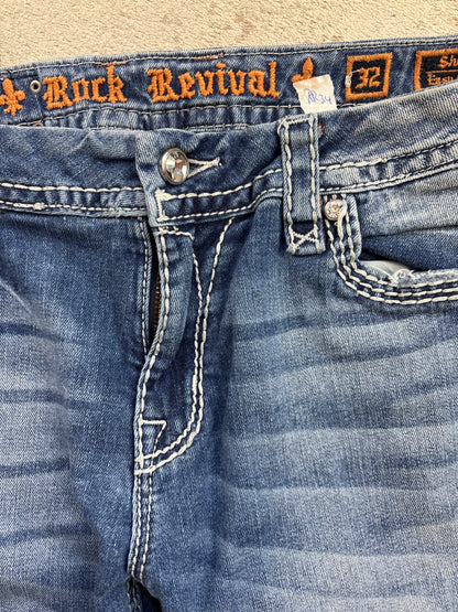 ROCK REVIVAL JEANS W32 L30 #RR34