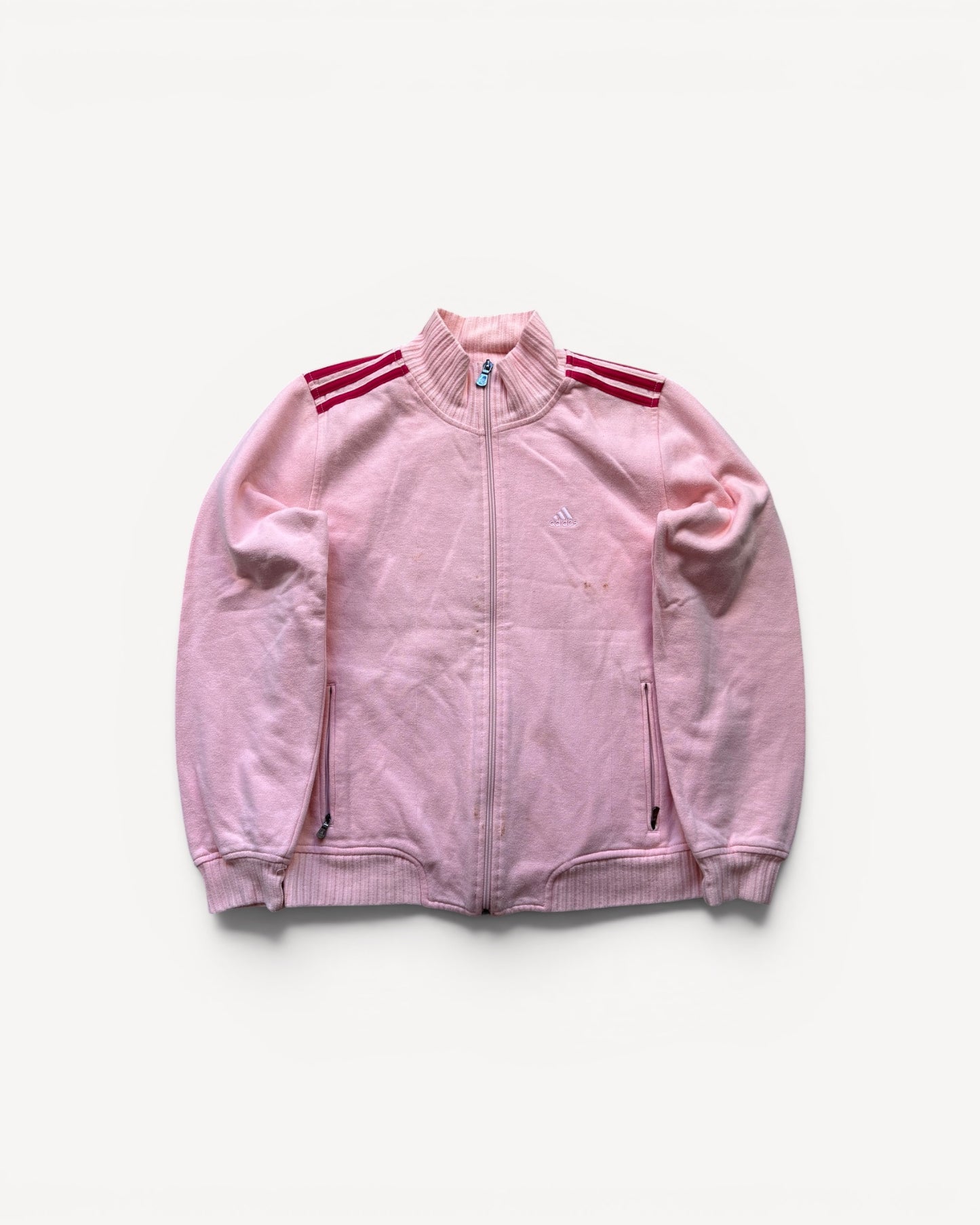 ADIDAS PINK ZIP UP VEST (S)