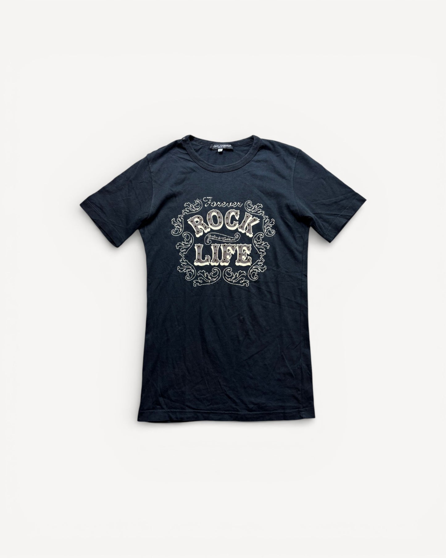 DOLCE & GABBANA BLACK T-SHIRT (M)
