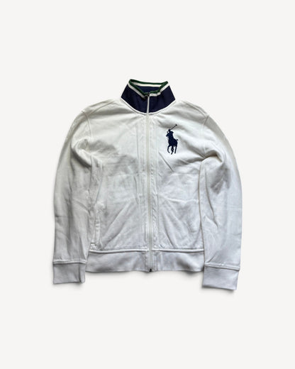 RALPH LAUREN WHITE ZIP UP VEST (L/XL)