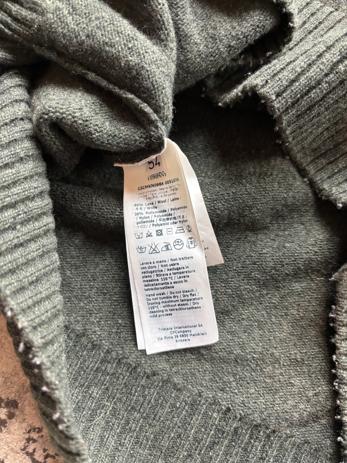 CP COMPANY GREEN KNIT (L)