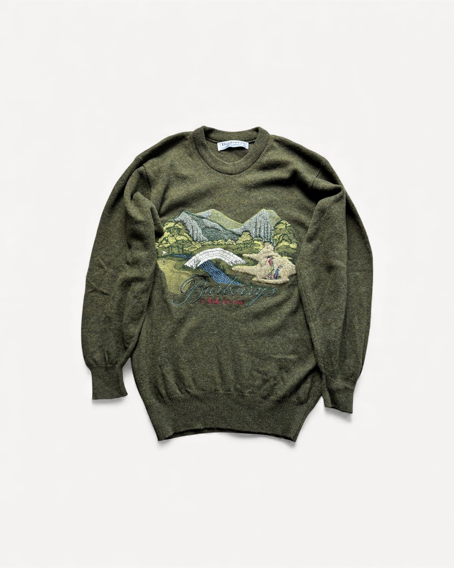 BURBERRY GREEN KNIT (M)