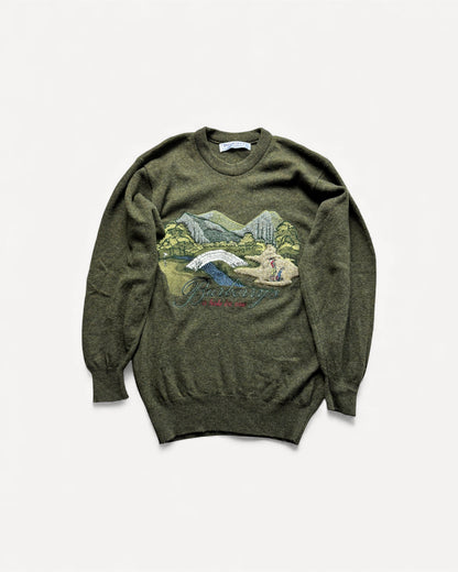 BURBERRY GREEN KNIT (M)