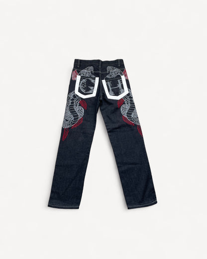 JAPANESE EMBROIDERED DENIM W30 L34 #JAP1