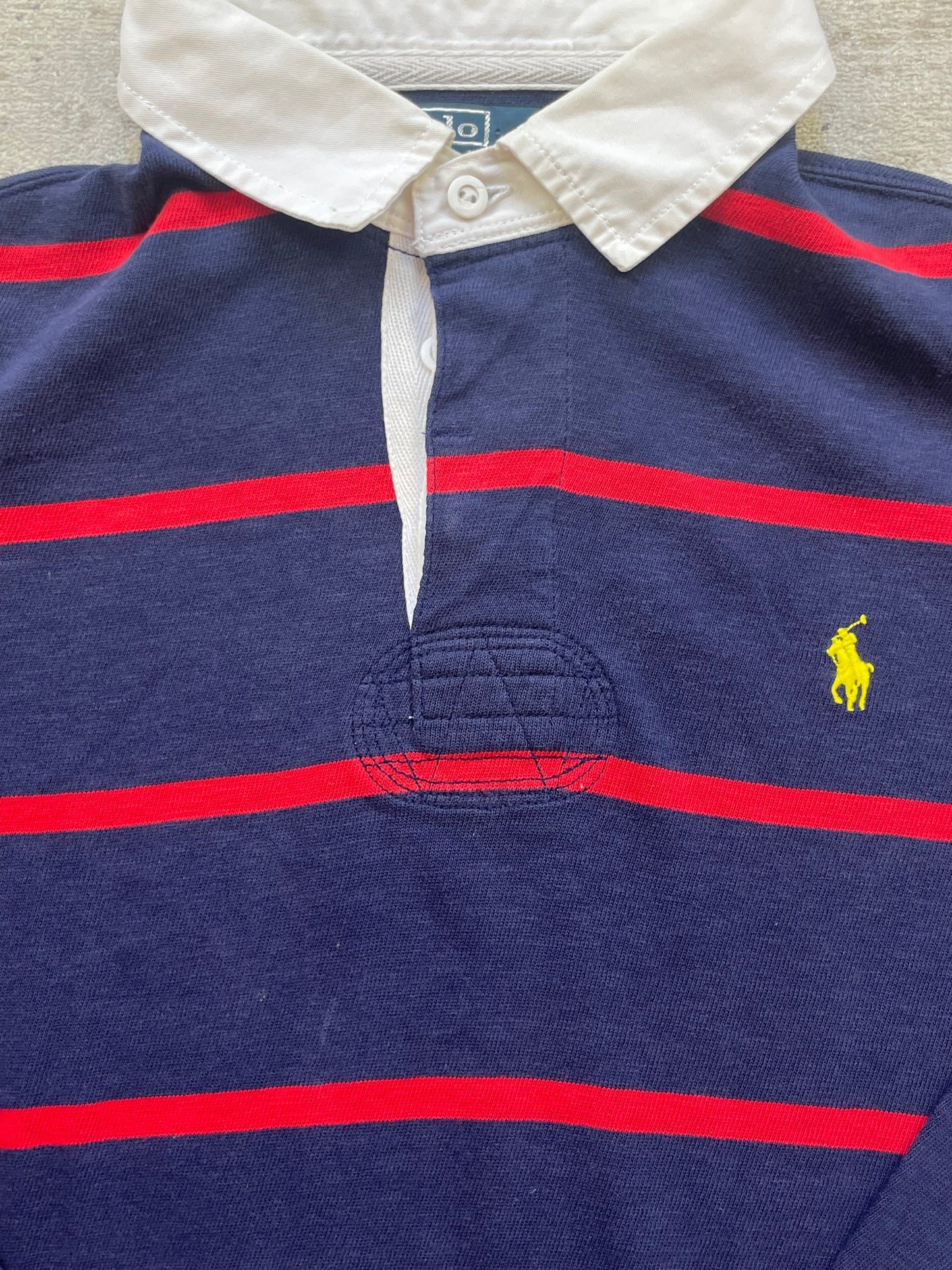 RALPH LAUREN LONGSL. POLO SHIRT STRIPED (L)