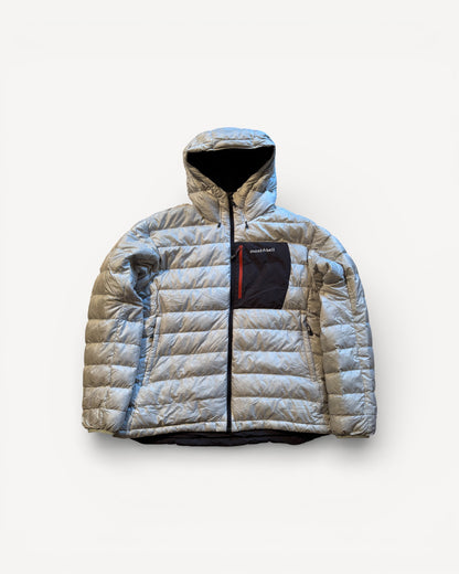 MONTBELL WHITE REVERSIBLE PUFFER JACKET (XL)